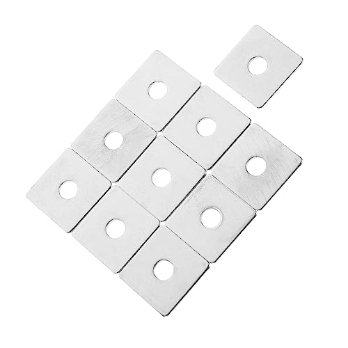 NAMOARLY Flat Square Washers 10pcs Steel Square Washers for Automotive Home and Industrial Use