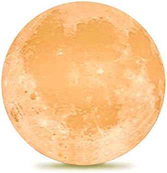Moon Lamp| Rechargeable 16 Color Changing LED Night Light with Remote| Dimmable| 3D Print Technology| Touch Sensor| 5.9 Inch| USB Charging Cable| Wood Stand| Decorative Box| Light Alternatives