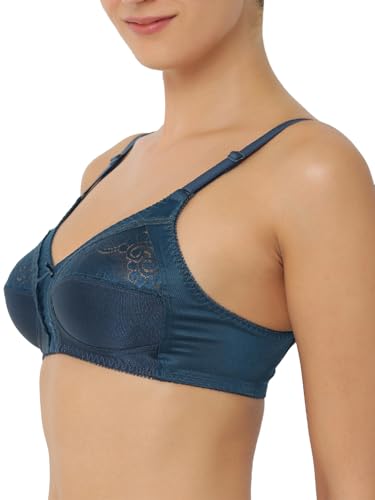 Image of Triumph Claudette Classics Women Bra Non Wired, Non Padded Cups with lace Full Coverage, Cut & Sew Soft and Breathable Fabric All-Day Comfort Pack of 1