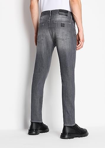 Armani Exchange Men's J33 Super Skinny Comfort Fleece Denim4