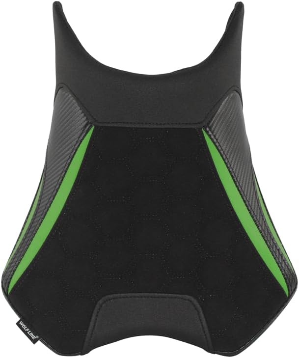 Motorbike Fit for Kawasaki Ninja 500 Z500 2024 2025 Complete Front Rider Rear Passenger Solo Seat Cowl Cushion Pad Synthetic Leather(Front Green)