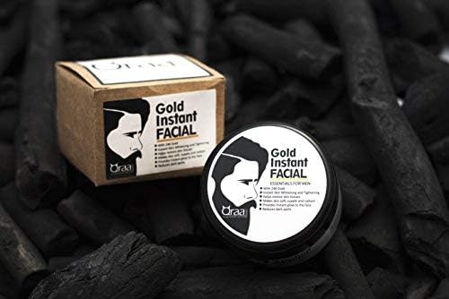 Qraa Instant Gold Facial For Men With 24K Gold, 100g