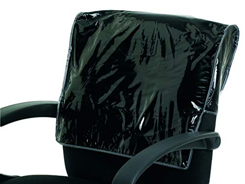 Betty Dain Salon Chair Cover, Protects Spa/Salon Chair Upholstery from Stains, Chemicals, Moisture, and Wear, Square, Fits Most Salon Chairs, Durable Vinyl, Black