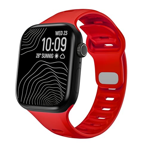 Bracelet sport silicone pour Apple Watch 49mm 45mm 44mm iWatch 11