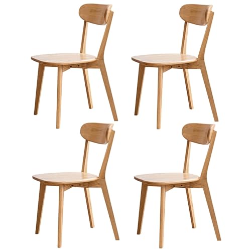 Vadisun Oak Dining Chairs, Kitchen Chairs, 100% Solid Wood Modern