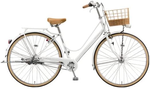 自転車 シティサイクル ママチャリ ブリヂストン(BRIDGESTONE) カジュナ-デラックス- スイートライン P.Xピュアホワイト 27インチ 2022年モデル CS7T2