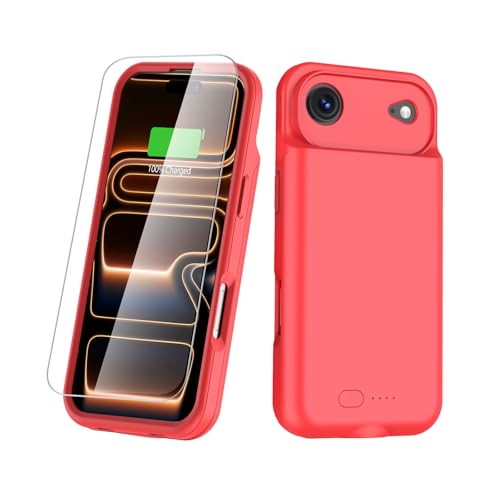 Coque de batterie iPhone voyage et transport chargeur rouge 6,5" GIN FOXI