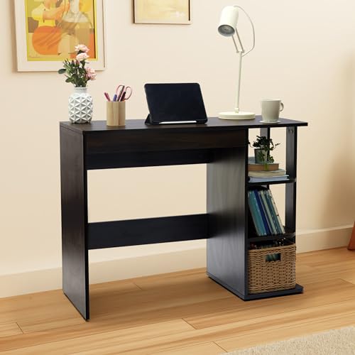 Green Soul® Mekong Engineered Wood Study Table (Wood Black Color) | Computer Desk, Office Table for Students, Adults, Professionals | 3 Shelves | 1-Year Warranty Green Soul® Mekong Engineered Wood Study Table (Wood Black Color) | Computer Desk, Office Table for Students, Adults, Professionals | 3 Shelves | 1-Year Warranty