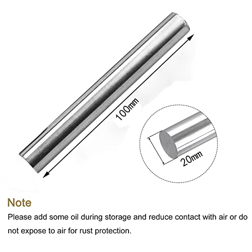 COYOUCO TA1/TA2 Titanium Round Rod DIY Titanium Rods for Industrial and Aerospace Applications,20mmx100mm