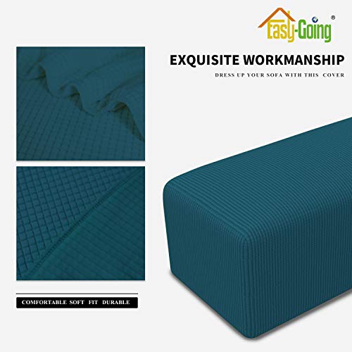 image for Easy-Going Stretch Ottoman Cover Folding Storage Stool Furniture Prote