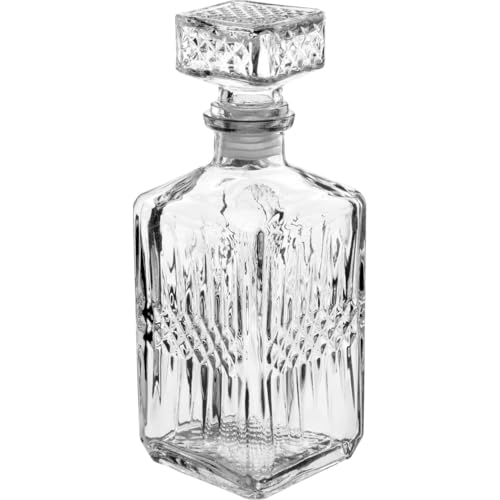 Listado de Licoreras de vidrio, tabla con los diez mejores. 43 Set 1 Piezas Licorera De Vidrio Rodas Grande 750 ml