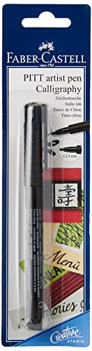 Faber-Castell FC167598 Pitt Calligraphy Pen Blister Card Pack - Black