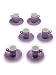 Produktbild Tognana 6er Set Espressotassen Mara, lila, mit Untertasse, Keramik