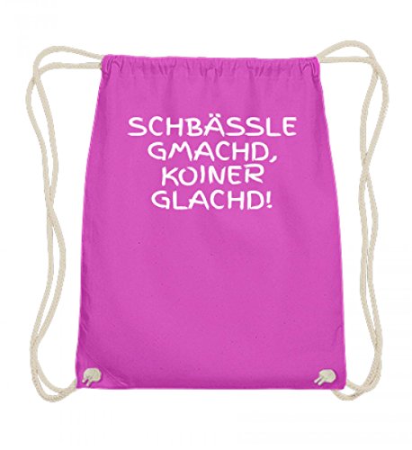 Sac de gym en coton fuchsia cadeau humoristique pour passionné de Souabe
