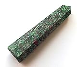 WholesaleGemShop 3 Inch Ruby Zosite Gemstones Obelisk Tower Jumbo Facet Aura Rock Crystal Natural Polished Earth Wand Spirit
