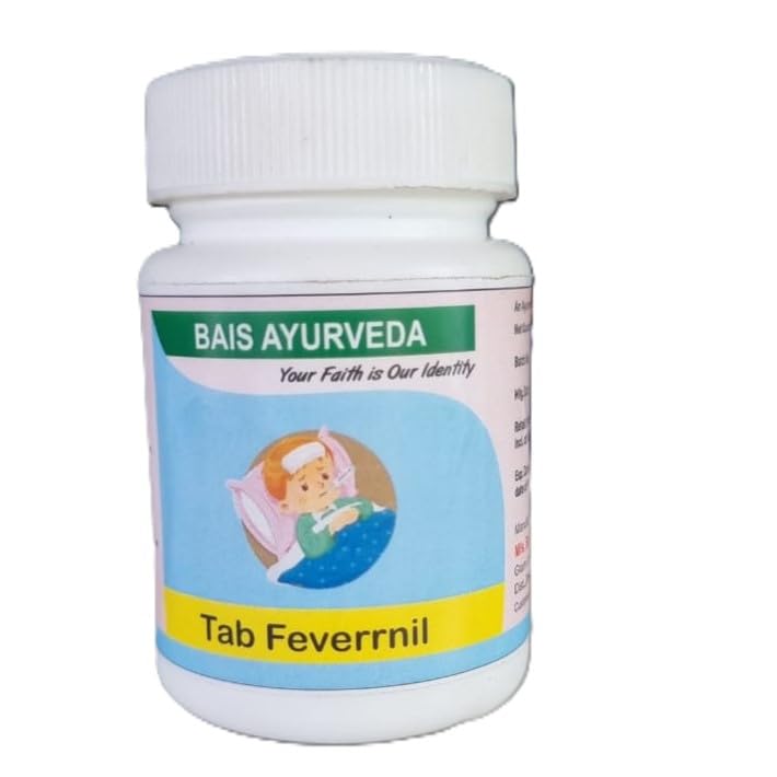 Feverrnil 500 mg Tablet | Ayurvedic Medicine for Fever, Body Ache & Immunity Support | Herbal Fever Relief Tablets (15 Tablets)