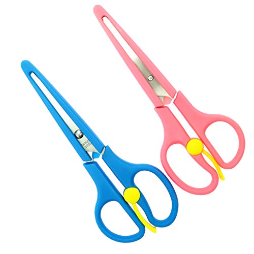 Homyl 2 peças de tesouras de aço inoxidável para costura de tesoura e capa