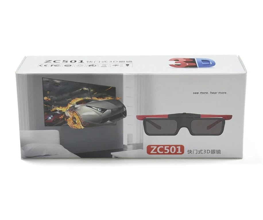 Amazon.com: XINFUTE 1PCS New ZC501 3D Glasses fit for Optoma