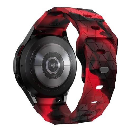 Image of WRIGSS Silicone Strap Compatible with Samsung Galaxy Watch 7 6 5 4 FE - No Gap Football Texture Band, Soft & Durable Replacement Wristband for 40mm 44mm Standard & Classic Models - Men & Women