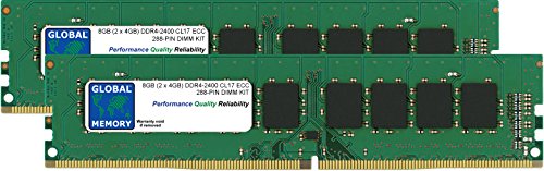 RAM DDR4 2400MHz 288-PIN ECC avec correction d'erreur pour UDIMM