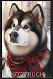 Alaskan Malamute Notizbuch Buch: Das perfekte Geschenk für Schlittenhund Liebhaber & Husky-Fans, Buch mit Hundemotiv Liniert, DIN A5: Tagebuch, ... Huskywelpe - Cover, schönes Motiv, Dogs