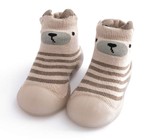 Babycare Toddler sock shoes baby boys girls Slippers shoes Baby Infant First Walking Shoes Rubber Sole Non-Skid Floor Slippers