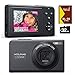 WOLFANG Digitalkamera, 2.7K Kinderkamera für Fotografie, 50MP Kompaktkamera für Vlogging, 16X Digitalzoom Fotoapparat Klein Einfache Bedienung, Autofokus, Geschenk für Kinder, Kids, Anfänger
