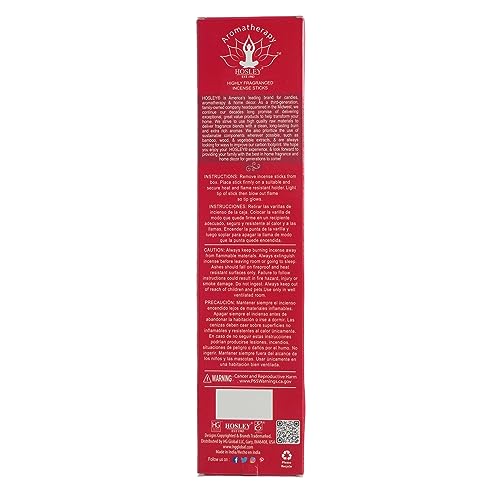 Hosley 120 Pack Incense Sticks – Strawberry – Perfect for Home, Wedding, Spa, Meditation & Aromatherapy