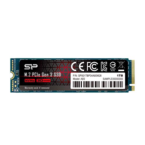 シリコンパワー SSD 1TB 3D TLC NAND M.2 2280 PCIe3.0×4 NVMe1.3 P34A80シリーズ 5年保証 SP001TBP34A80M28 シリコンパワー SSD 1TB 3D TLC NAND M.2 2280 PCIe3.0×4 NVMe1.3 P34A80シリーズ 5年保証 SP001TBP34A80M28