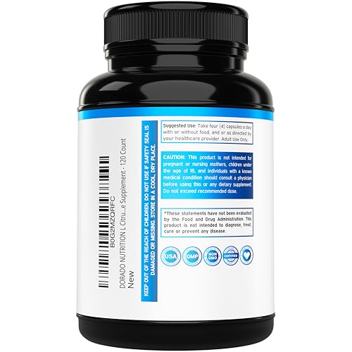 Image of L Citrulline 3000mg Supplement (120 Capsules) Support L Arginine & Nitric Oxide Pills - L-Citrulline For Men & Women - Muscle Recovery & Pump Supplement - 3rd Party Tested, Vegan, Non-GMO - USA Made