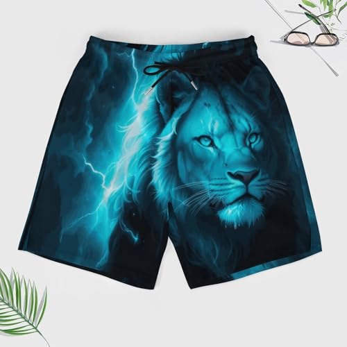 Zakqeik Men's Pandas Swim Trunks Hawaiian Bathing Mesh Lining Suit Swimsuits Beach Shorts with Pockets Personalized4