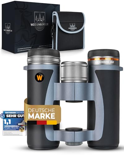 Weidenberger Fernglas 12x32 [TESTSIEGER], Wasserdicht nach IPX7,...