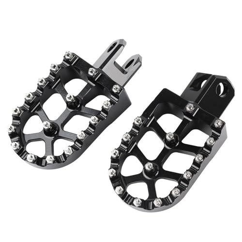 Motorrad Fußrasten Für Suzuki Für RM125 Für RM250 Für RMX250S Für RMX250R Für RM 125 Für 250 RMX Für 250S 250R Motorradzubehör Fußstütze Fußrasten Fußrasten Ruhepedal Motorrad Fußstützen(Schwarz)