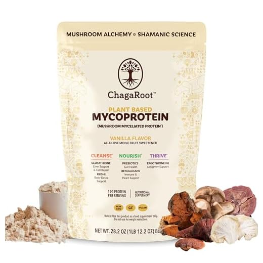 ChagaRoot Vegan Mushroom Protein Powder