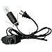 Haraqi Himalayan Salt Lamp Cord (6ft) and Bulb with Dimmer Switch,Original Replacement Cord Bulb for Salt Rock Lamps,UL-Certified(one Pack)