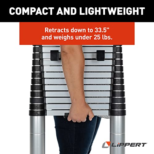 Lippert Components On-The-Go Ladder Telescoping Ladder for 5th Wheel RVs, Travel Trailers and Motorhomes