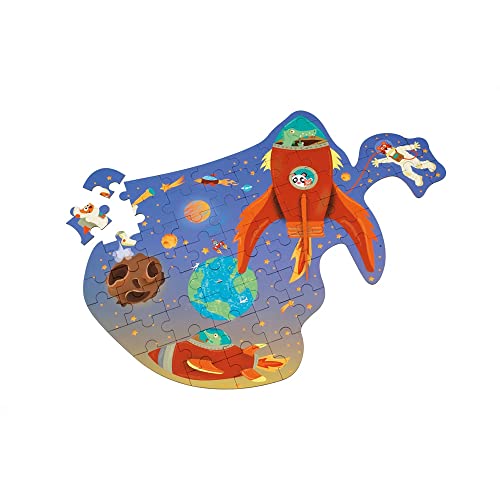 SCRATCH 276181131 Shape Puzzle Space Contour Puzzle for Children from 4 Years, 60 Pieces, Purple - Image 2