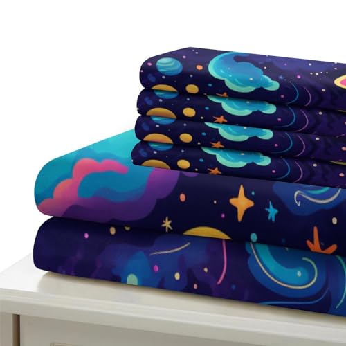 Housses de couettes pour adultes et enfants planètes 3D - 7