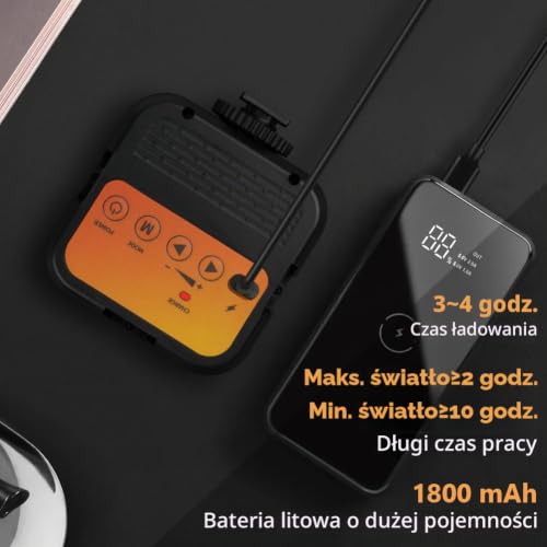 AXFEE WL62 lampa wideo LED, zestaw oświetlenia do wideokonferencji, 1800 mAh, miękki panel świetlny, 3000 K-7000 K, ściemniane światła aparatu, przenośne światło do fotografii z 3 zimnymi stopkami