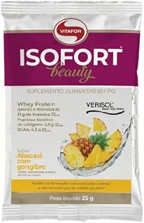 Isofort Beauty Whey Protein Abacaxi com Gengibre Vitafor 25g