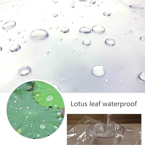 Lona transparente impermeable con ojales de plástico plegable resistente 5