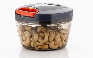 Saransh Collection Kitchen Dori Handy Vegetable and Fruit Manual Onion Dry Fruit Salad Maker Vegetable Quick String Chopper Machine, Cutter 3 Stainless Steel Blades | Pack of 1,2 (Pack of 1)