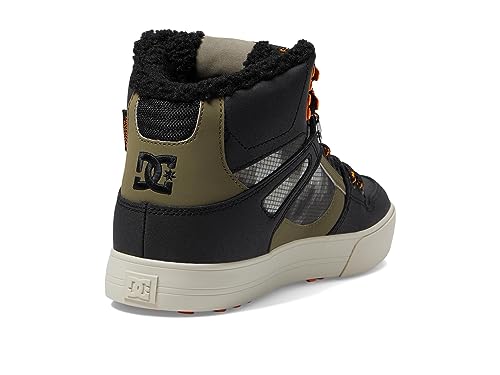 Image of DC Men's Pure High-Top WC WNT Skate Shoe Black /Green Print 10