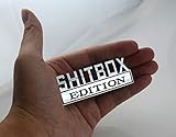 1x SHITBOX EDITION emblem 3D Fender Badge Decal Car Truck Replacement for Chevy Silverado 1500 2500...