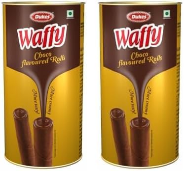 Waffy Chocolate Flavoured Rolls (300 Gram) (Pack of 2)