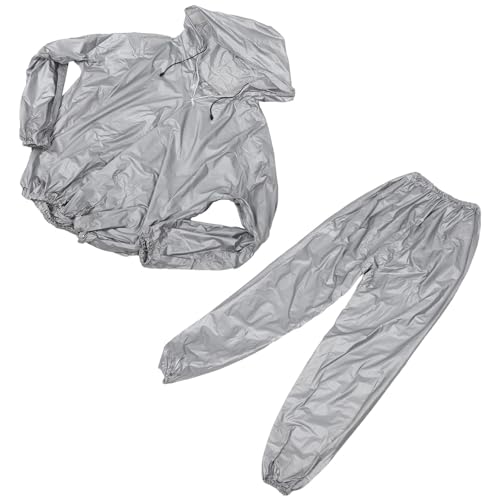 Traje de sauna con capucha VILLCASE XL para eliminar líquidos y retener calor