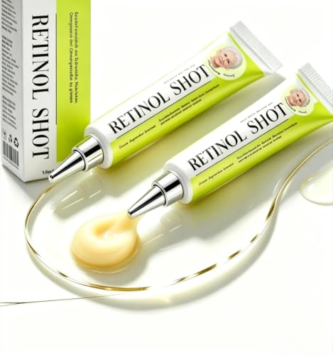 2 Pcs Vita-A Retinol Shot Wrinkle-Lift Tightening Cream Retinal Shot Tightening Booster Retinol Shot Cream for Fine Lines & Firmness Lightweight Non-Greasy Formula for Smoother Skin (15ml Each)