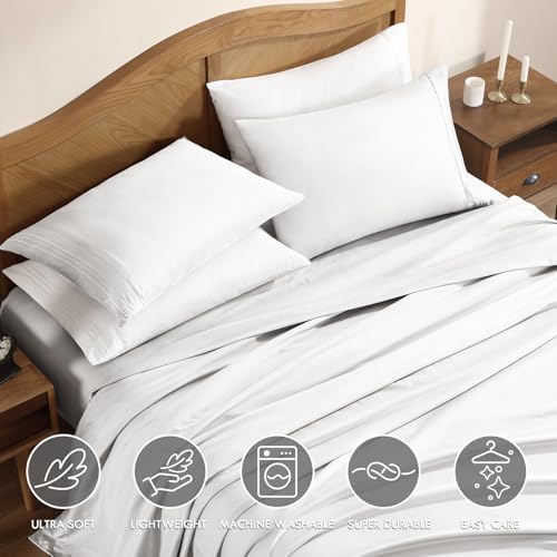 Parure de lit blanche brodée pour transformer votre chambre en cocon de douceur