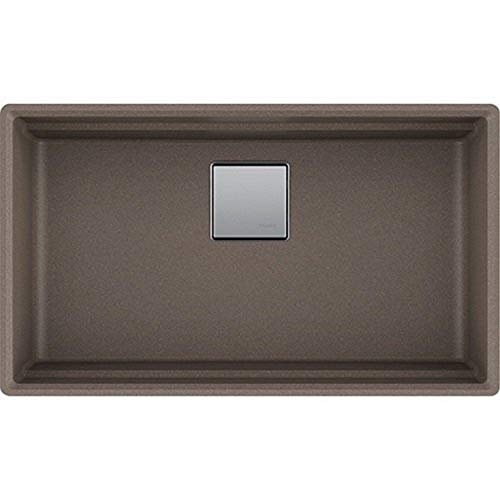 Franke PKG11031STO Peak Granite Undermount Single Bowl Kitchen Sink, Storm
