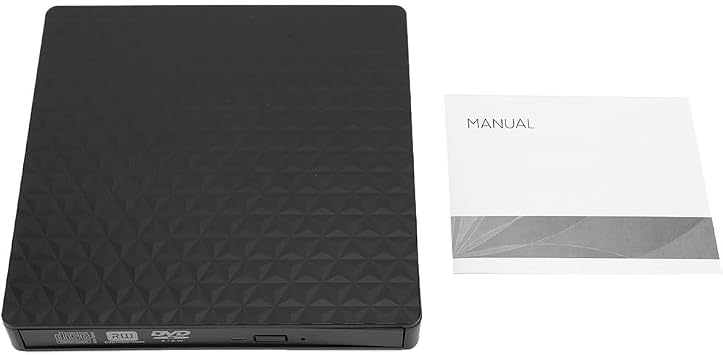 USB 3.0 SLIM External DVD RW CD Writer with Optical Drives Type-C Drive Burner Reader Player Portable DVD & CD-ROM Burner Player Writer Disk Duplicator for Laptop Desktop PC Windows Linux OS
